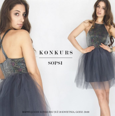 Wygraj srebrną sukienkę tiulową SOPSI
