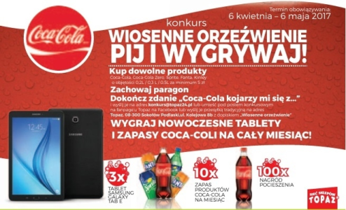 Konkurs "Wiosenne orzeźwienie pij i wygraj"