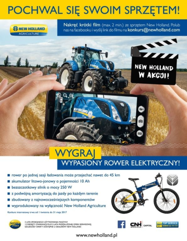 Wygraj wypasiony rower elektryczny New Holland
