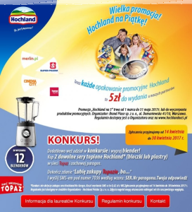 Konkurs "Wygrywaj z Hochland" Topaz