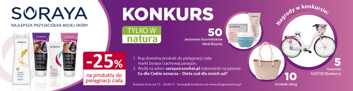 Konkurs "Dieta cud dla moich nóg" Drogerie Natura