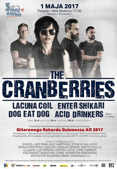Wygraj bilety na THE CRANBERRIES, Wrocław
