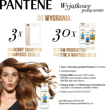 Konkurs "Wyjątkowe połączenie" Pantene w Carrefour