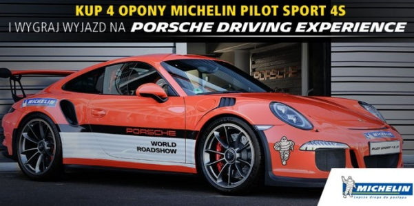 Konkurs "Kup komplet opon letnich Michelin i wygraj zaproszenie na Porsche Driving Experience"
