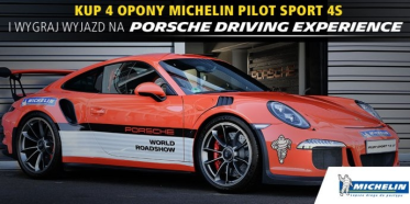 Konkurs "Kup komplet opon letnich Michelin i wygraj zaproszenie na Porsche Driving Experience"
