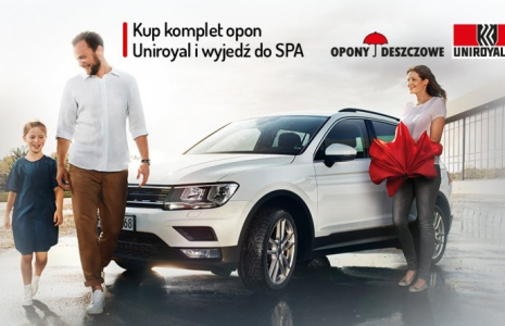 Konkurs "Kup komplet opon Uniroyal i wygraj voucher do SPA"
