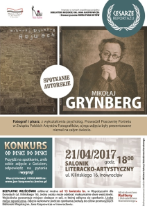 Konkurs fotograficzny "Spotkaj się z Mikołajem Grynbergiem"