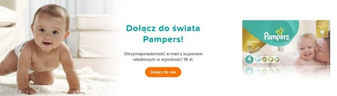 Wypełnij formularz i otrzymaj próbki pampers