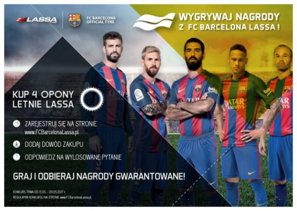 Wygrywaj nagrody z FC Barcelona Lassa