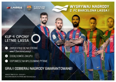 Wygrywaj nagrody z FC Barcelona Lassa