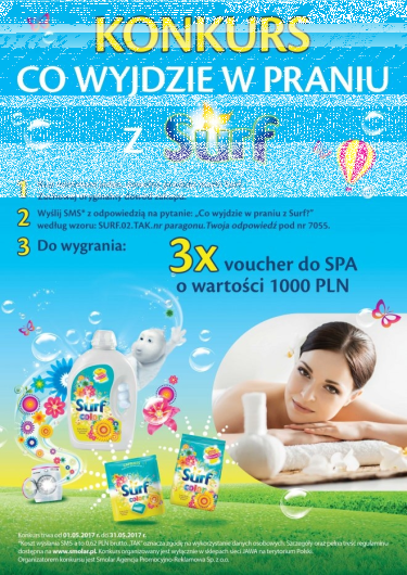 Konkurs "Świeżość wygranej wychodzi w praniu" Drogerie Jawa