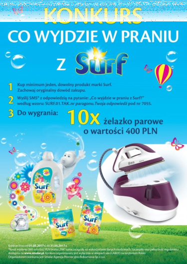 Konkurs "Świeżość wygranej wychodzi w praniu" Drogerie Laboo