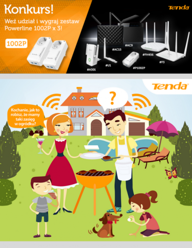 Konkurs: wygraj zestaw powerline Tenda