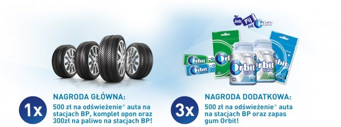 Konkurs "Razem z Orbit zadbaj o świeżość w samochodzie"