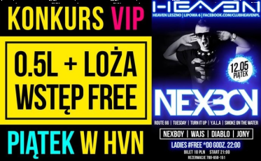 Konkurs "VIP loża + 0.5L + wstęp free" 18+