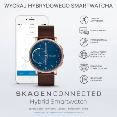 Wygraj hybrydowy Smartwatch Skagen Connected, Szczecin
