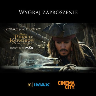 Wygraj zaproszenie na pokaz "Piraci z Karaibów" Warszawa