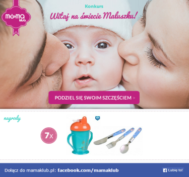 Konkurs fotograficzny "Witaj na świecie Maluszku" maj 2017