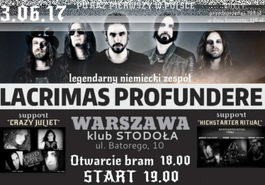 Wygraj bilety na koncert Lacrimas Profundere w Warszawie, do godz. 12:00