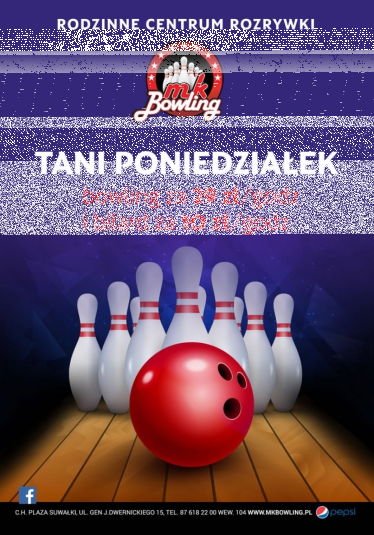 Wygraj kupon na kręgle, Suwałki, do godz. 12:00