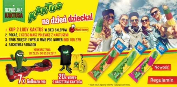 Konkurs "Kaktus na dzień dziecka" Biedronka