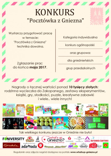 Konkurs "Pocztówka z Gniezna, nagrody o wart. 10 tyś zł"