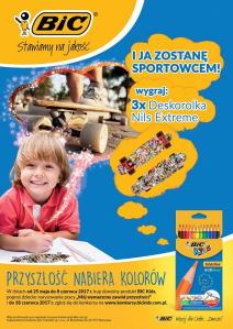 Konkurs plastyczny "I ja zostane sportowcem" Auchan, Warszawa ul. Puławska, 