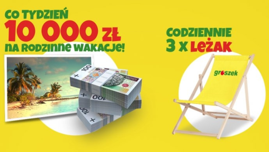Loteria "Wygraj rodzinne wakacje z Groszkiem"