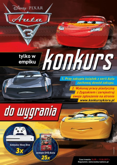 Konkurs plastyczny "Auta 3 w EMPiKU"