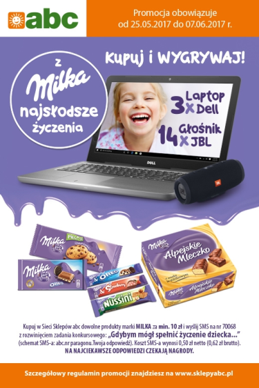 Konkurs "Z MILKA najsłodsze życzenia" ABC
