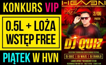 Konkurs "VIP loża + 0.5L + wstęp free" 18+