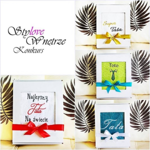 Wygraj haftowany ręcznik 50x100 dla Taty