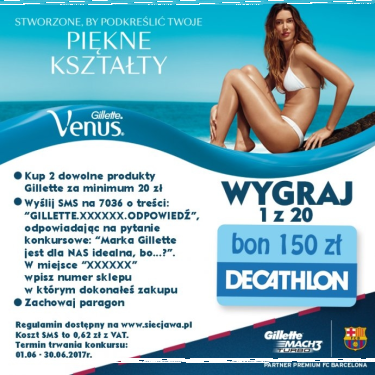 Konkurs "Z Gillette zawsze wygrywasz!" Jawa (wybrane sklepy)