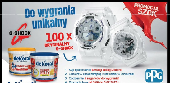 Konkurs "Promocja, że szok – emulsje białe Dekoral" Bricomarche