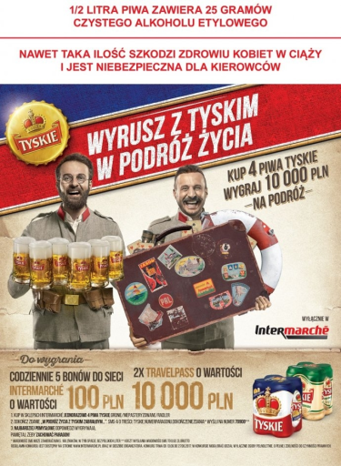 Konkurs "Wyrusz z Tyskim w podróż życia" Intermarche, 18+