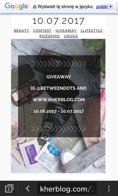 Wygraj zestaw kosmetyków od kherblog