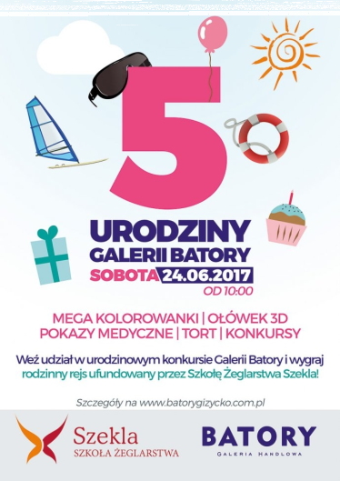 Konkurs z okazji 5 urodzin Galerii Batory, Giżycko