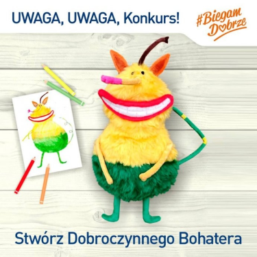 Konkurs dla dzieci "Narysuj biegowego Dobroczynnego Bohatera"