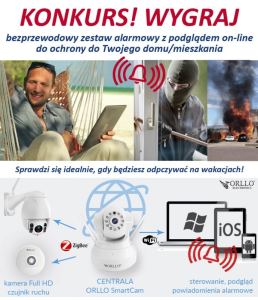 Wygraj bezprzewodową ochronę domu/mieszkania z podglądem online