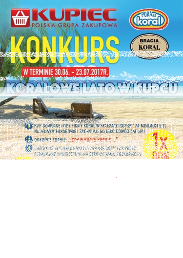 Konkurs "Koralowe lato w Kupcu"