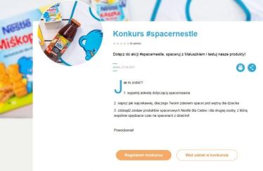 Konkurs "#spacernestle"
