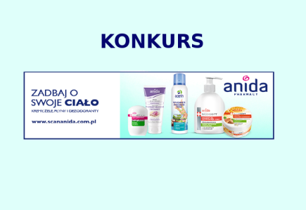 Konkurs "Zrób wakacyjne zdjęcie i wygraj zestaw kosmetyków Anida!"