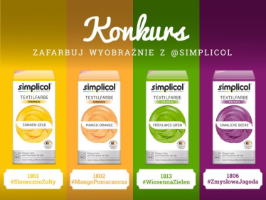 Konkurs "Zafarbuj wyobraźnię z Simplicol - farbowanie łatwe jak pranie"