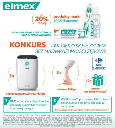 Konkurs "Nasza odpowiedź na nadwrażliwe zęby" Carrefour