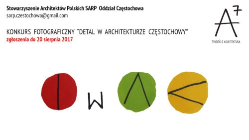 Konkurs Fotograficzny "Detal w architekturze Częstochowy"