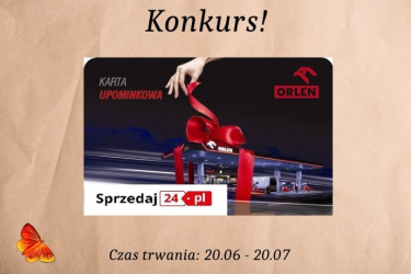 Wygraj kartę upominkową o wartości 50zł na zakupy w stacji paliw Orlen, do godz. 20:00