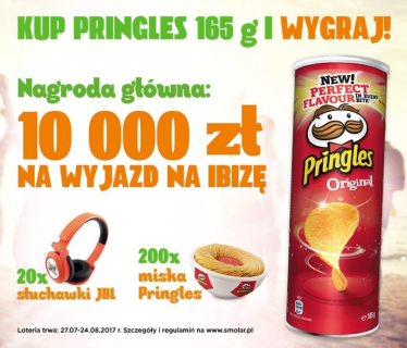 Loteria "Wspólne imprezy z Pringles" Delikatesy Centrum