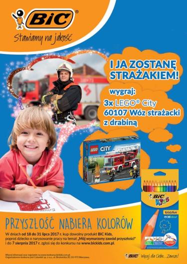 Konkurs plastyczny "I ja  zostanę strażakiem" Selgros Szczecin