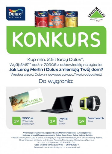 Konkurs "Jak Leroy Merlin i Dulux zmieniają Twój dom" Gdańsk