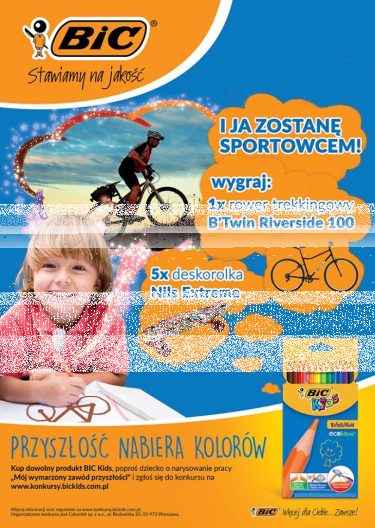 Konkurs plastyczny "I ja zostanę sportowcem" Carrefour Szczecin